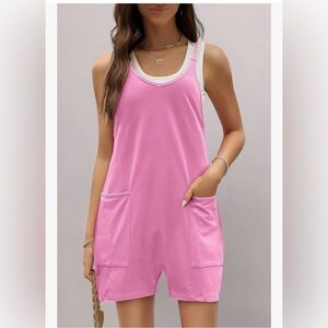 Pink Women's Romper